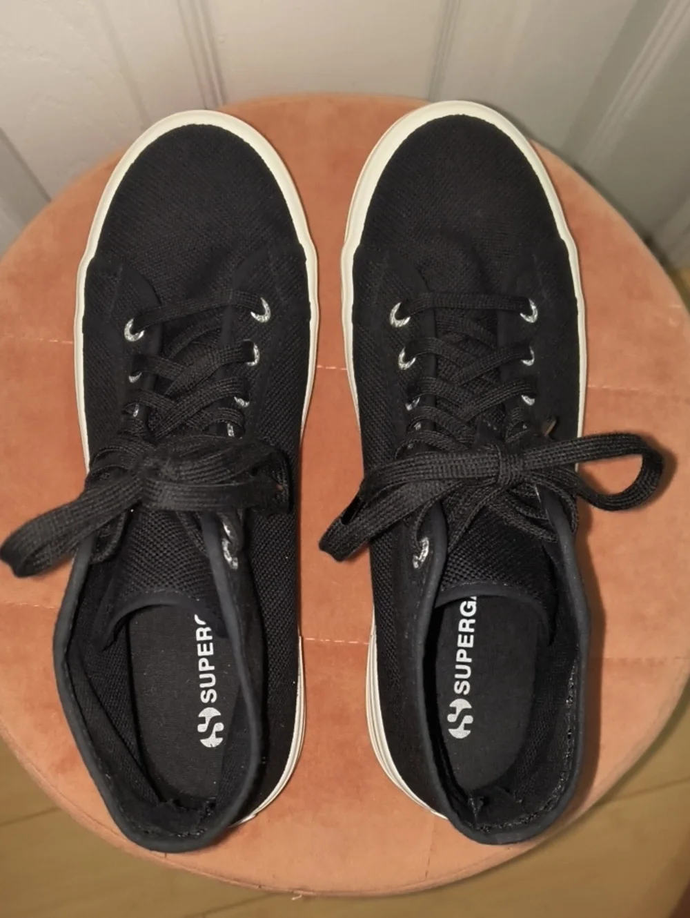 Superga Black High Top Ankle Sneakers Size 9.5